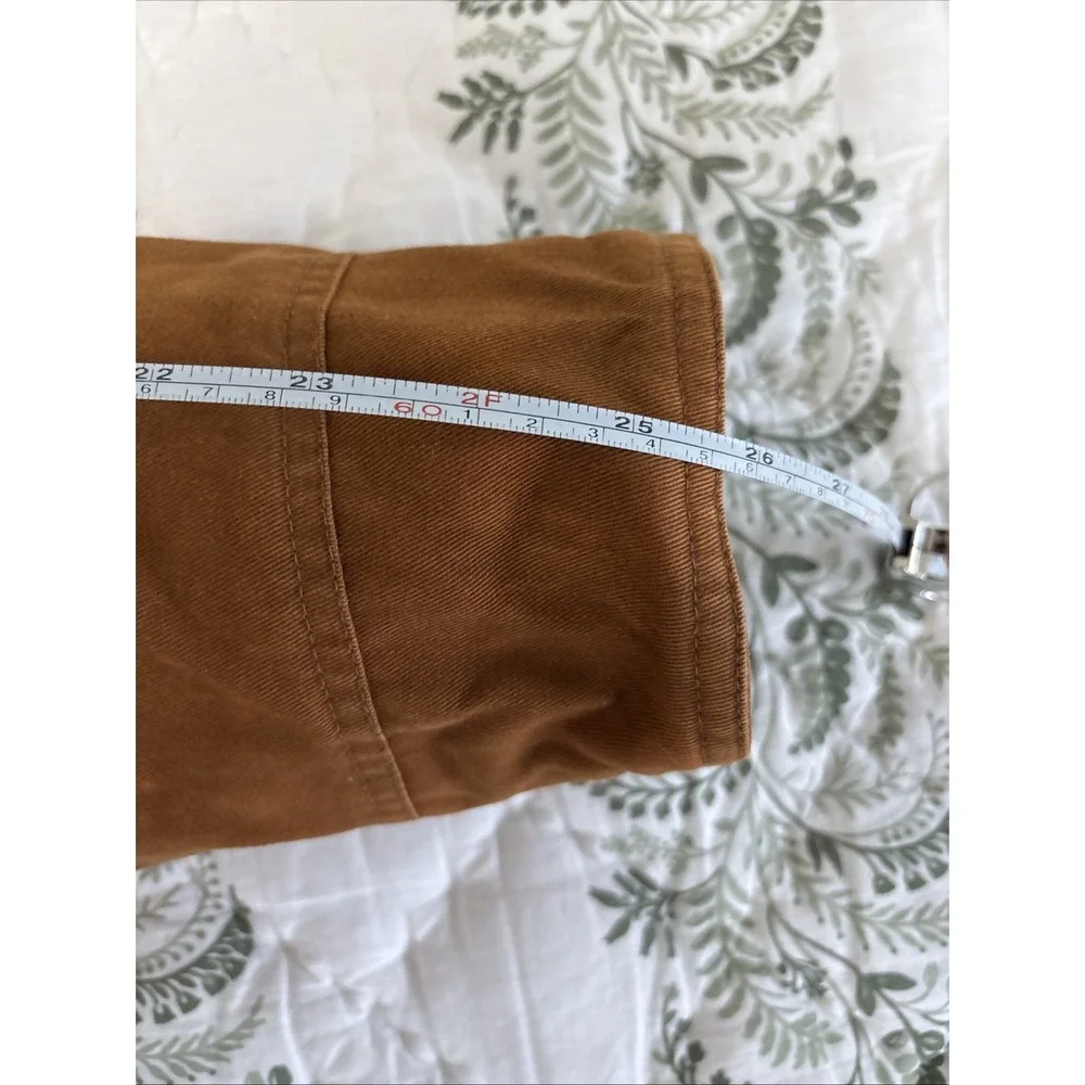 LL BEAN Canvas Chore‎ Jacket Men's Large TALL Primaloft Lined Barn Coat Brown